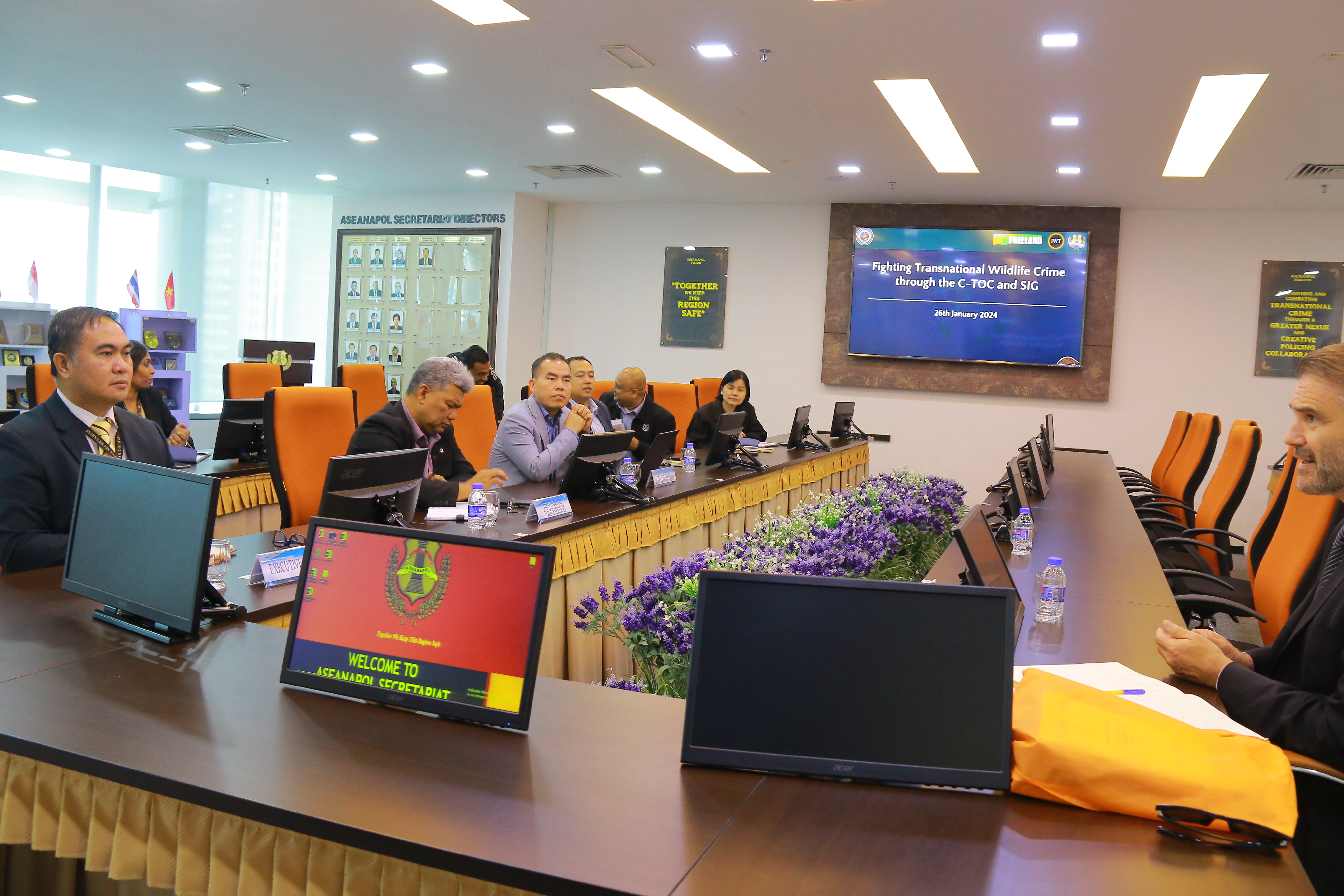 VISIT BY FREELAND TO ASEANAPOL SECRETARIAT