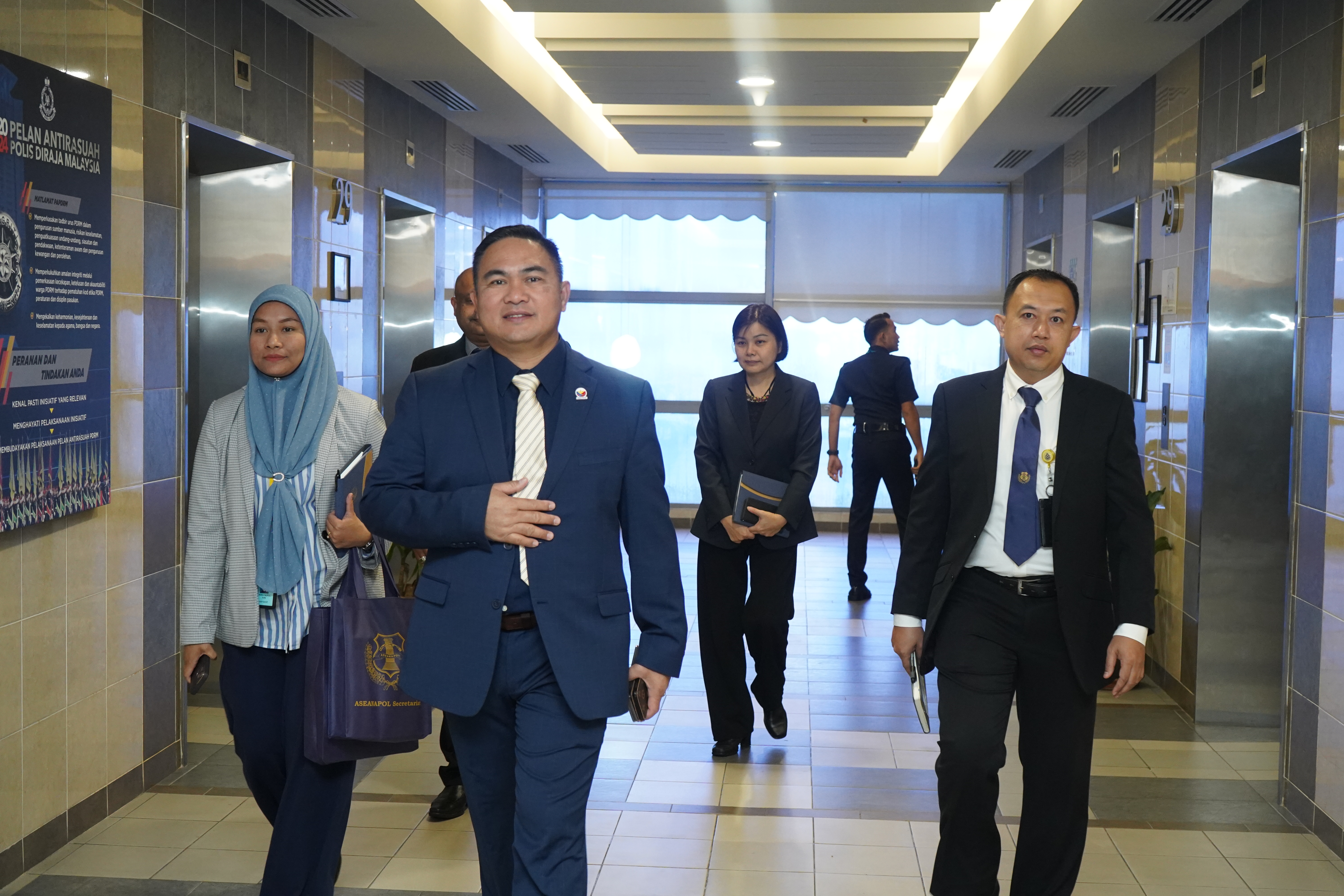 ASEANAPOL Secretariat Courtesy Visit to RMP Director of Internal Security and Public Order