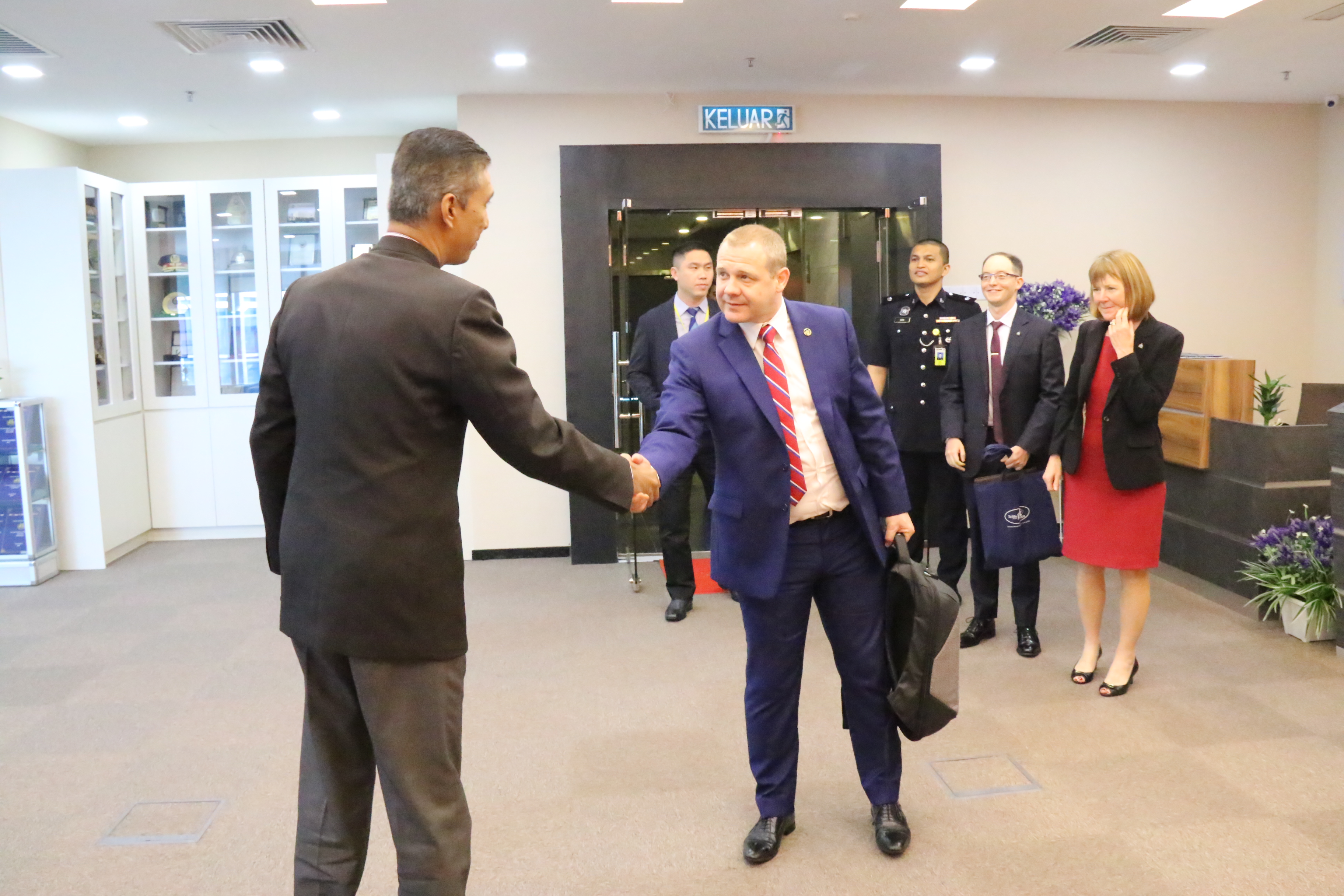 COURTESY CALL BY INTERPOL CAPACITY BUILDING AND TRAINING DIRECTORIATE TO ASEANAPOL SECRETARIAT ON 4 APRIL 2018