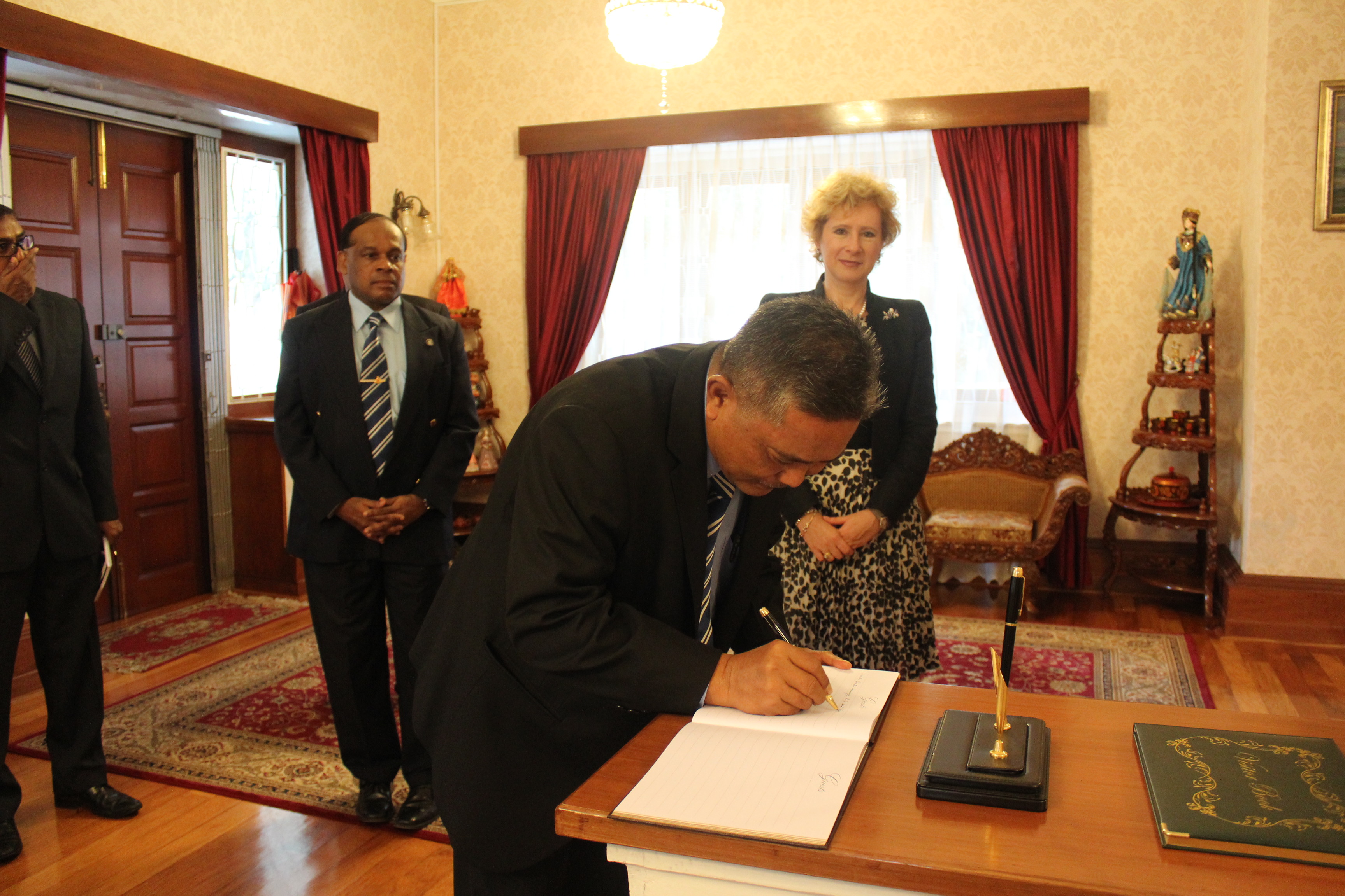Her Excellency Lyudmila G. Vorobyeva The Ambassador of The Russian Federation to Malaysia welcomes the delegates of ASEANAPOL Secretariat to her Embassy