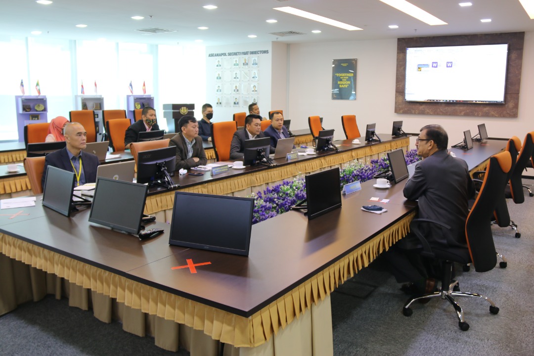 COURTESY CALL BY DR. VIJAY SAKHUJA, THE DIRECTOR SCHOOL OF MARITIME, COASTAL SECURITY AND LAW, RASHTRIYA RAKSHA UNIVERSITY (RRU) TO THE EXECUTIVE DIRECTOR OF ASEANAPOL SECRETARIAT Date: 23rd August 2022 @11.30 am,