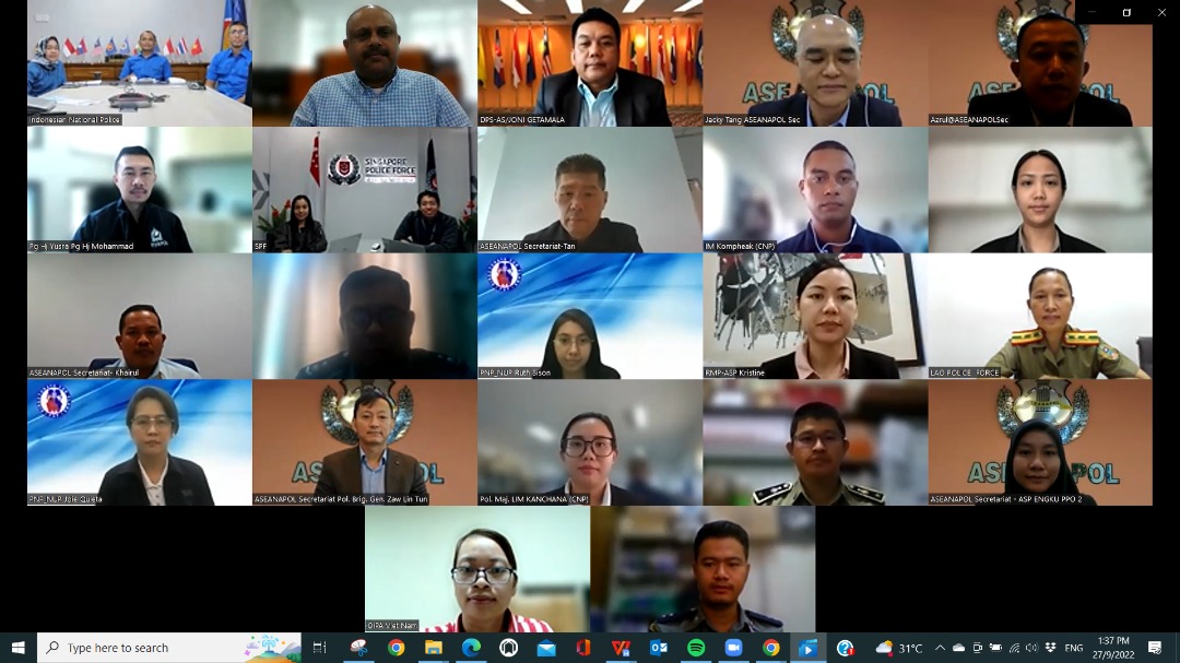 3rd ASEANAPOL Contact Persons Quarterly Discussion (ACPQD) via Virtual Conferencing.