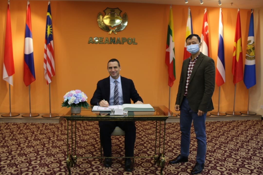 Visit by France Regional Police Attaché to ASEANAPOL Secretariat