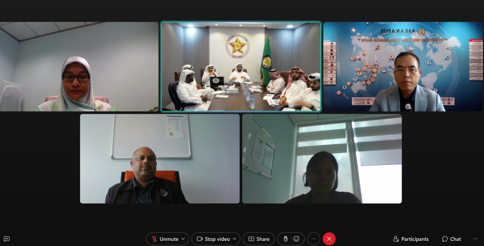 Cuộc họp trực tuyến giữa Ban Thư ký ASEANAPOL và GCCPOL: Khám phá các cơ hội hợp tác và kết nối mạng