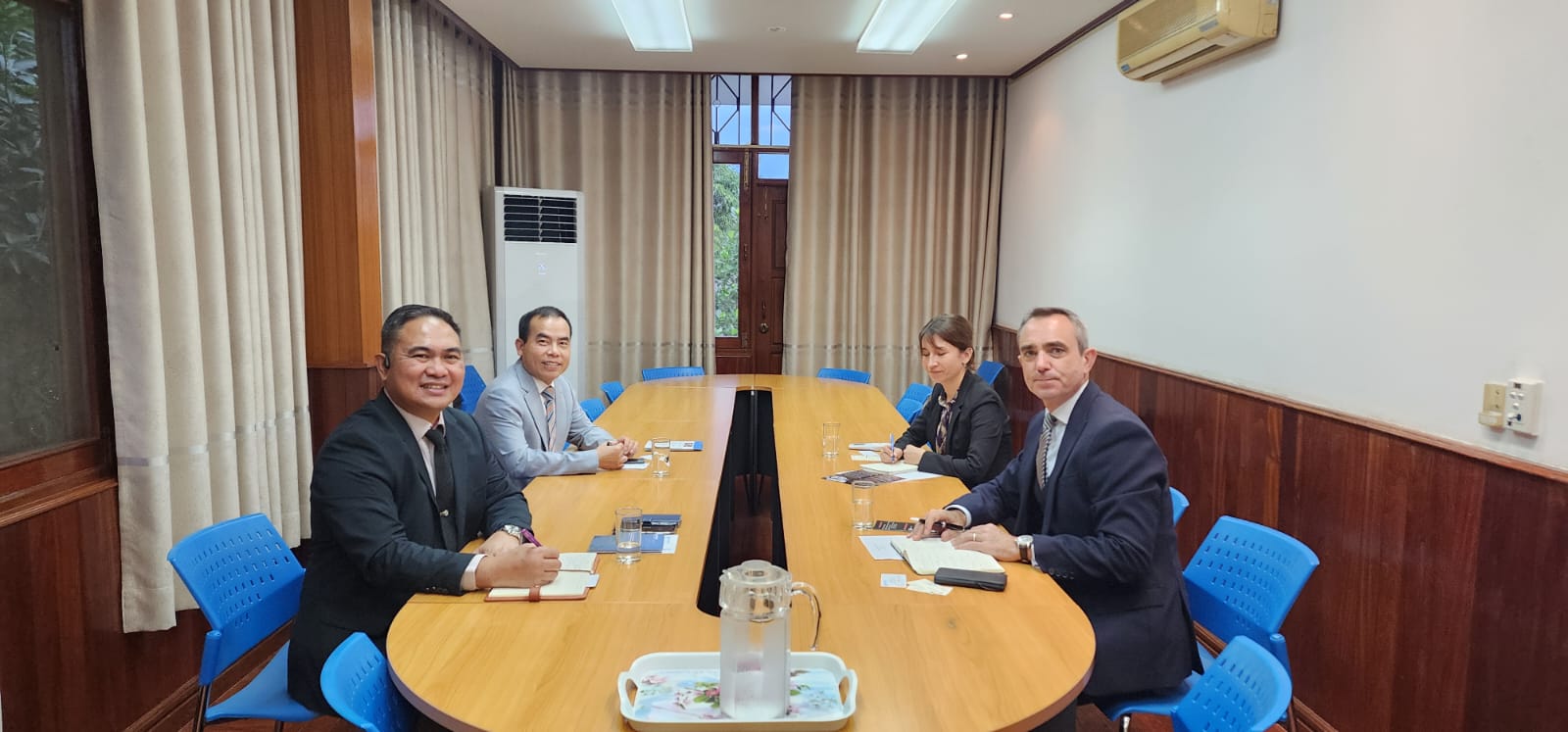 Chuyến thăm làm việc của Ban Thư ký ASEANAPOL tới UNODC tại CHDCND Lào